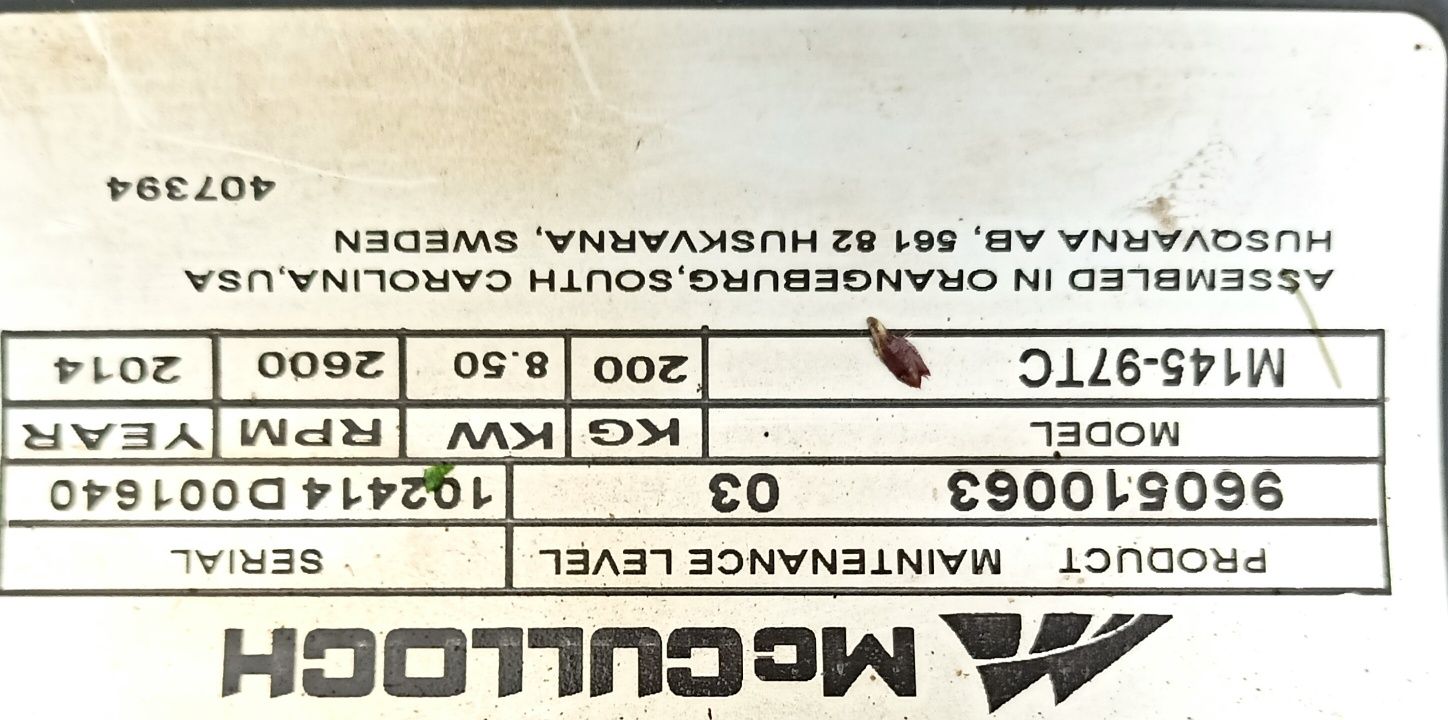 Traktorek kosiarka Mcculloch M145 97TC