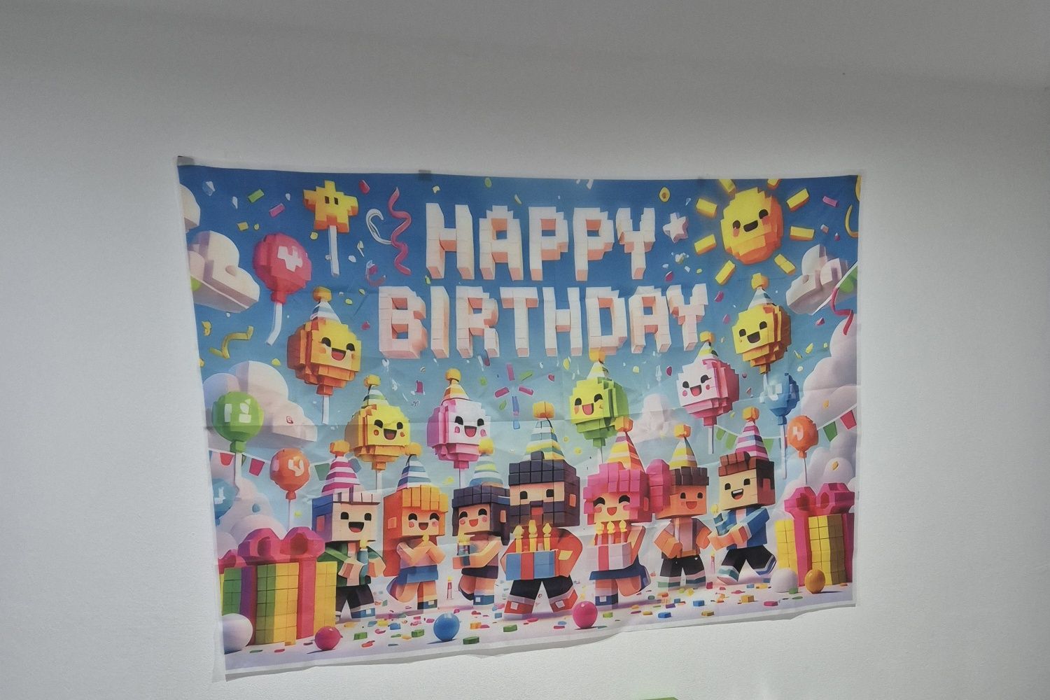 Tema de Festa de aniversário hotwhells ou minecraft