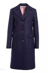 Jil Sander Navy Płaszcz wełniany /Płaszcz klasyczny navy 40