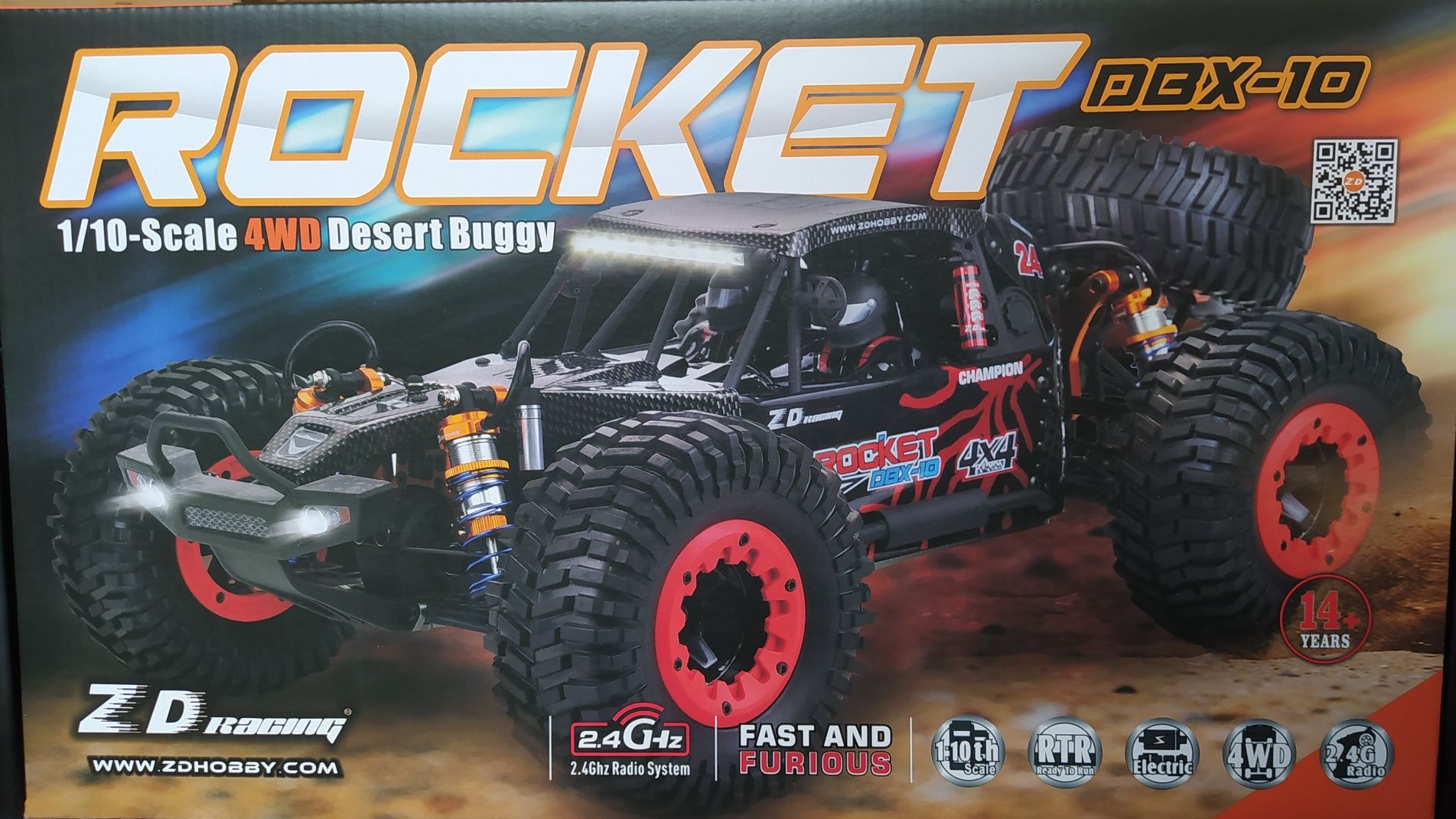 ZD Racing DBX 10 RTR 4WD Desert Buggy машинка на радіокеруванні