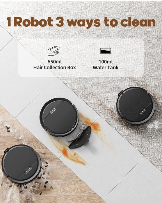 Робот пилосос  V3 2 в 1 робот-пилосос і швабра