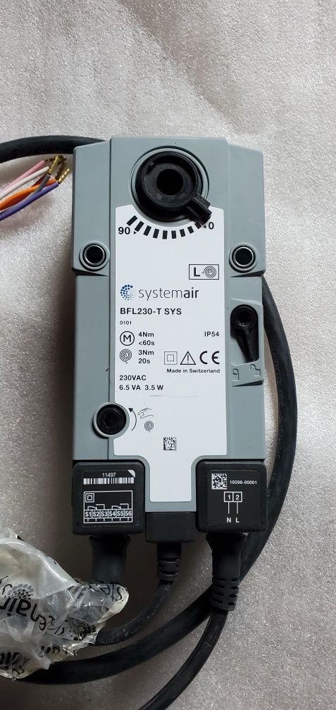 Електропривод вогнезатримувального клапана Systemair BFL230 -T SYS