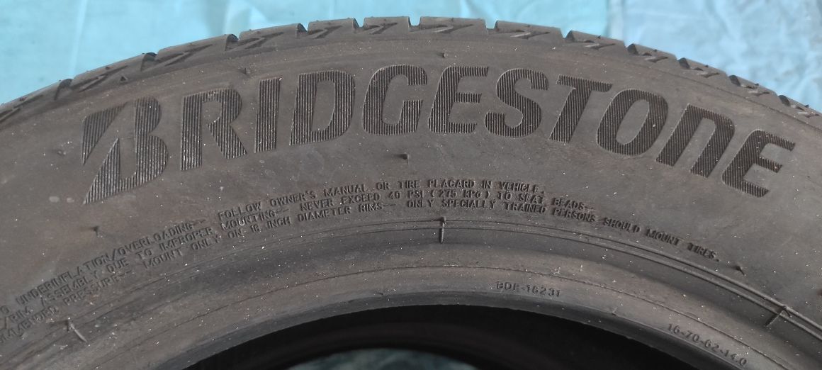 05 Opony Letnie Bridgestone 195/55/16 Bardzo Ładne