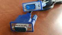 Kabel D-SUB / D-SUB niebieskie wtyczki
