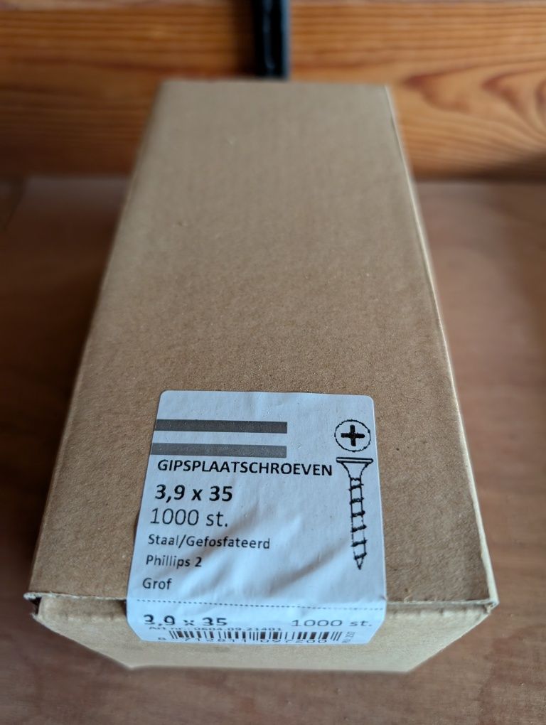 Wkręty do płyt karton-gips 3,9x35, 1000 szt