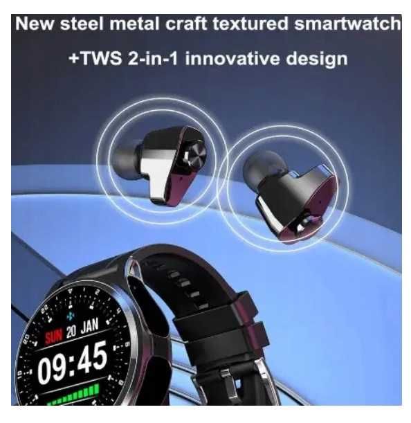 Smartwatch GT66 z bezprzewodowymi słuchawkami Połączenie ttst1310