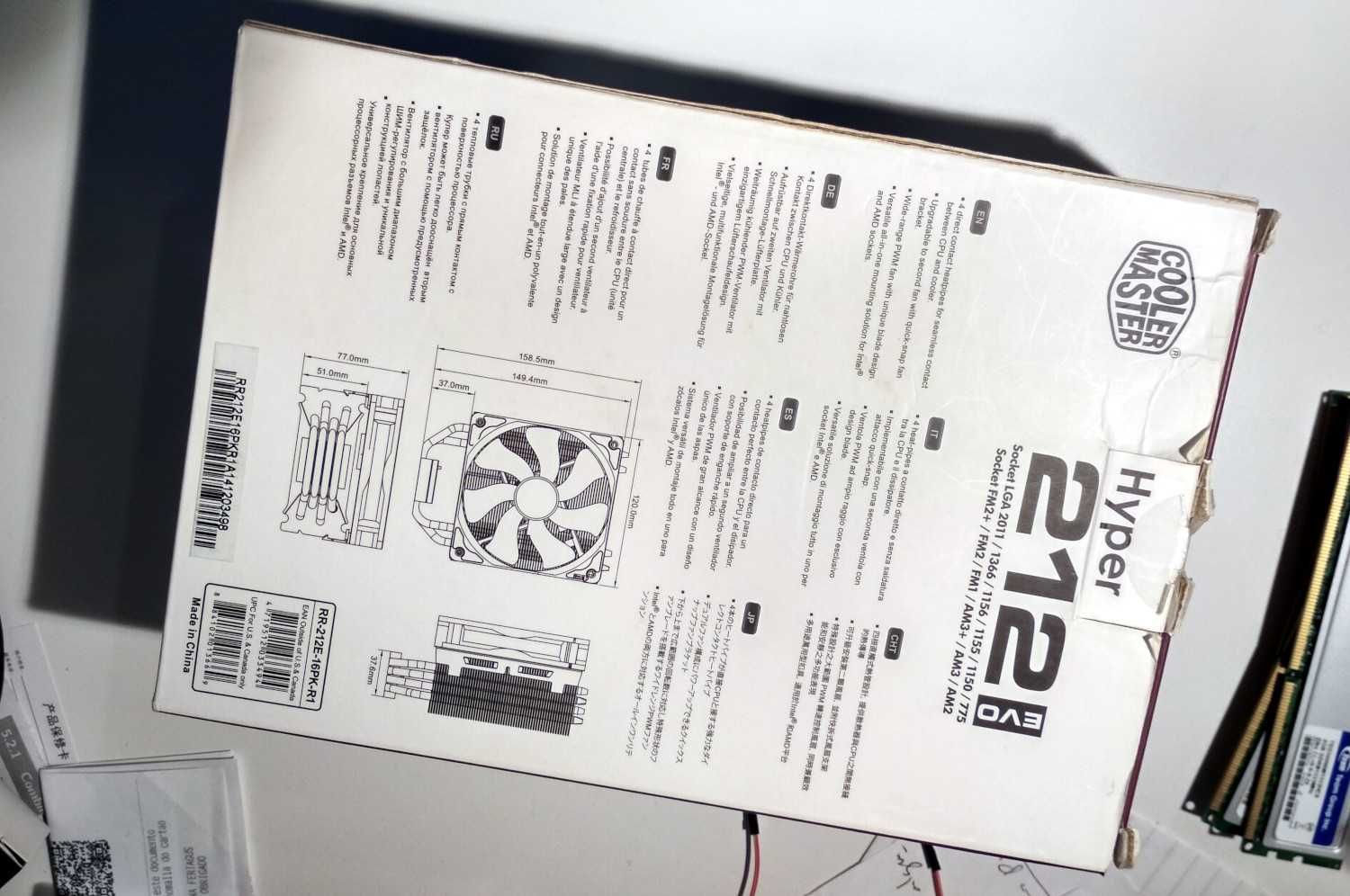 Cooler Master Hyper 212 Evo - Dissipador de calor (porte incluído)