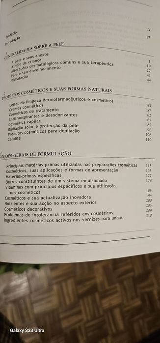 Livro de cosméticos Arte e Ciência