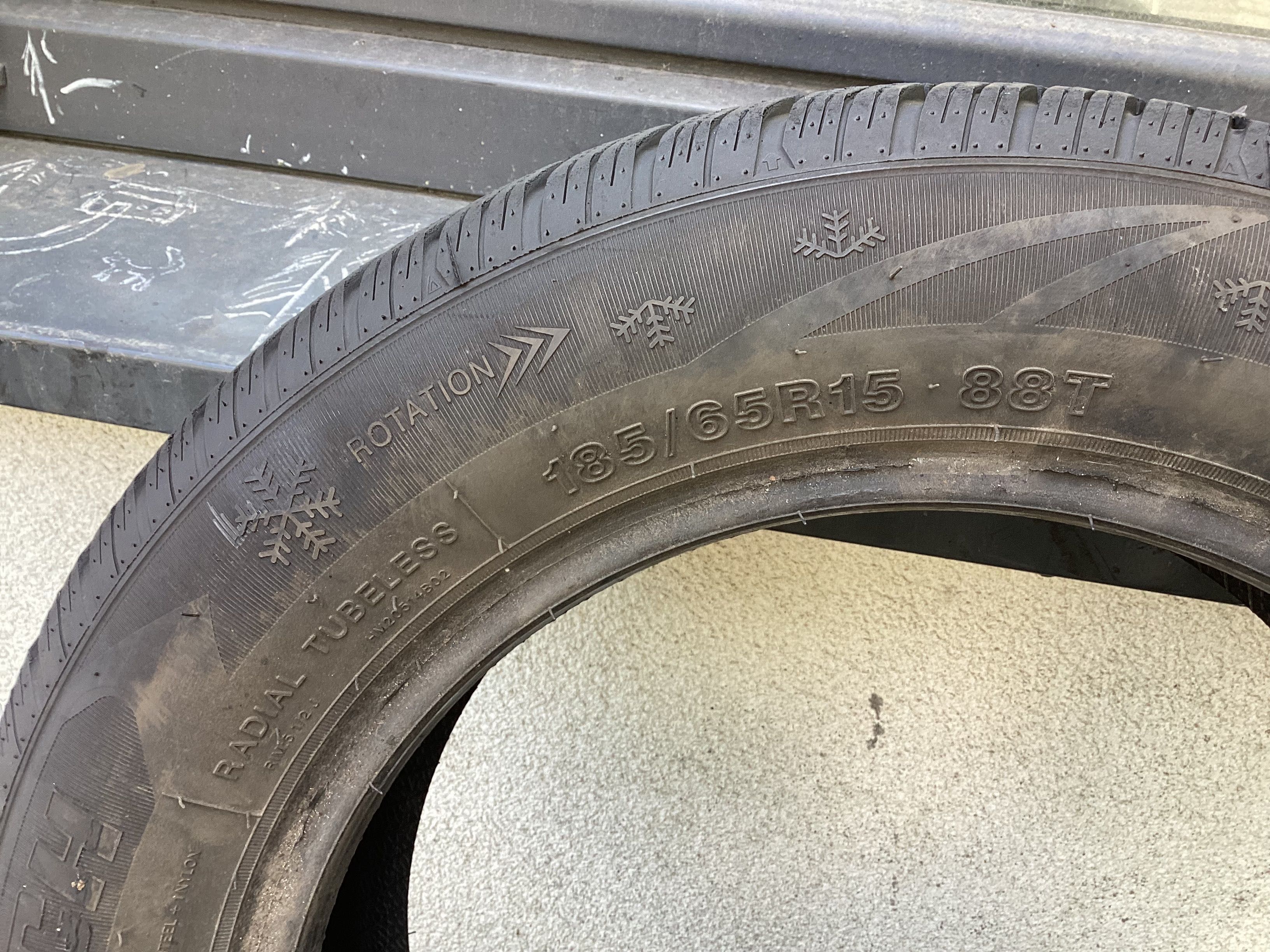 ROADMARCH 185/65r15 2szt opony zima zimowe 6.8mm 2023r