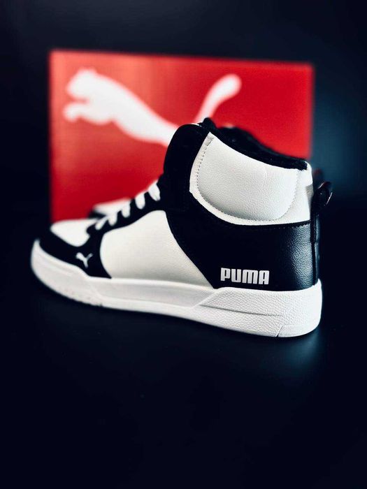 женские зимние кроссовки puma натуральная кожа кросовки на меху