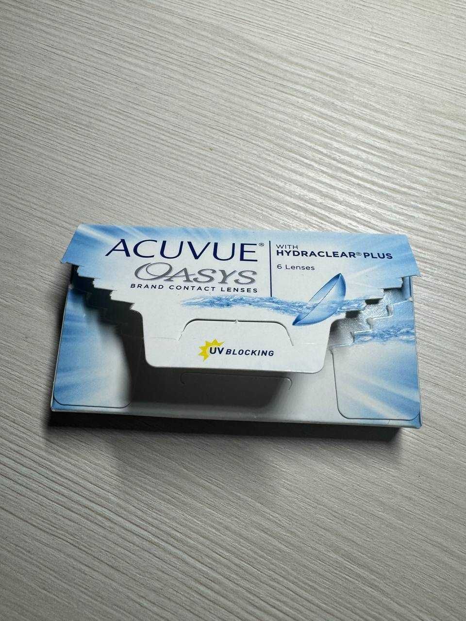 Acuvue Oasys Діоптрії:: -1.50; Кривизна:: 8.40; Діаметр:: 14.00;