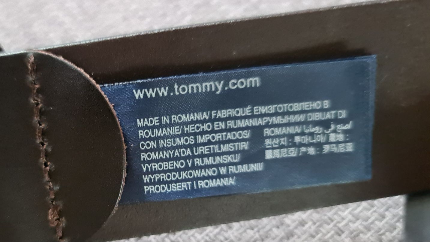 Pasek męski skóra naturalna tommy hilfiger.