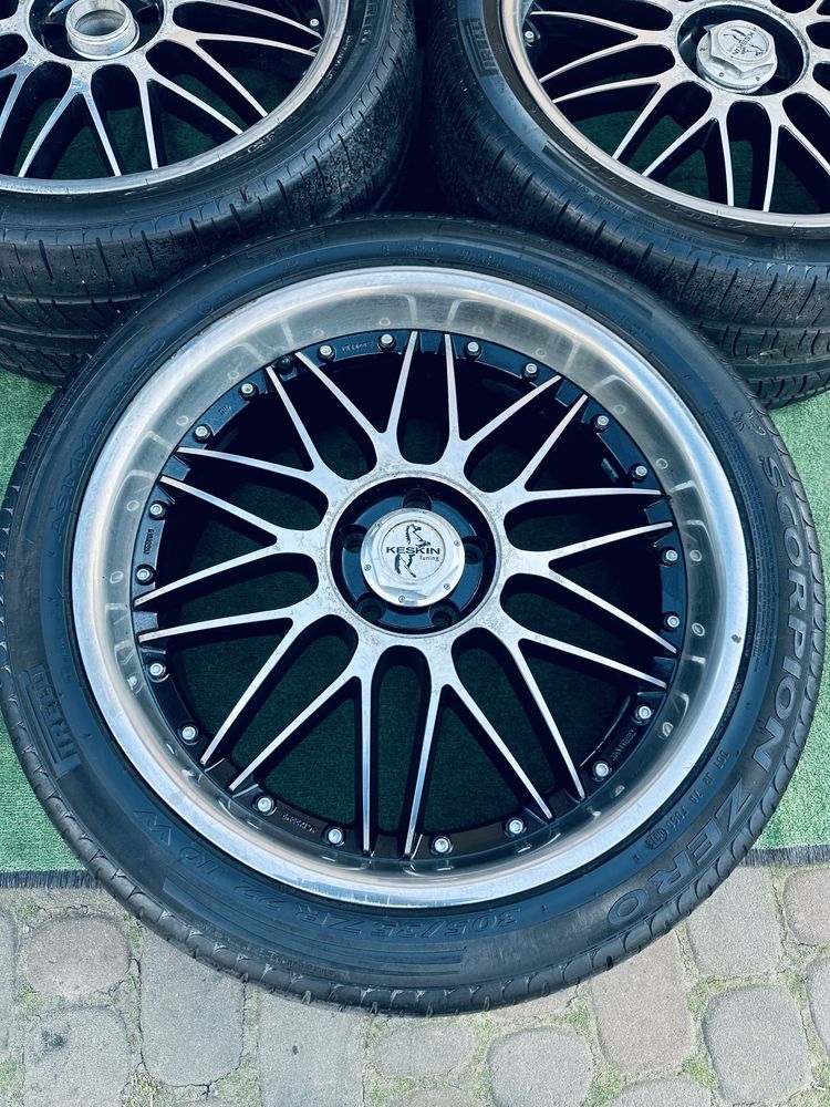 Диски 5/120 R22 Keskin з резиною 305/35 ZR22 Pirelli