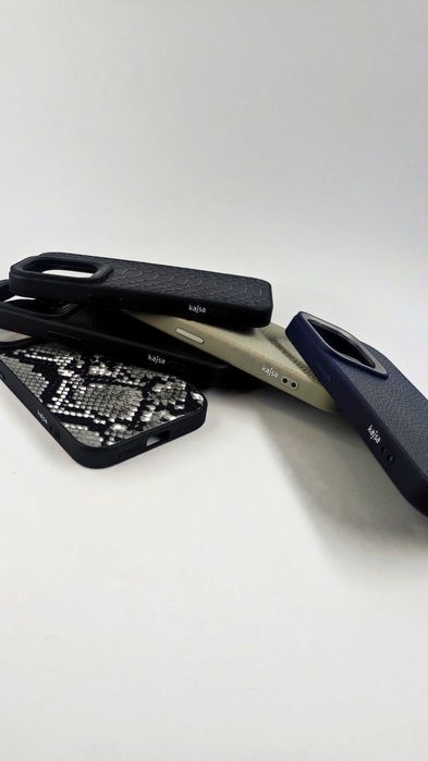 Шкіряний чохол Kajsa Snake Apple iPhone Magsafe / чехол айфон кожаный