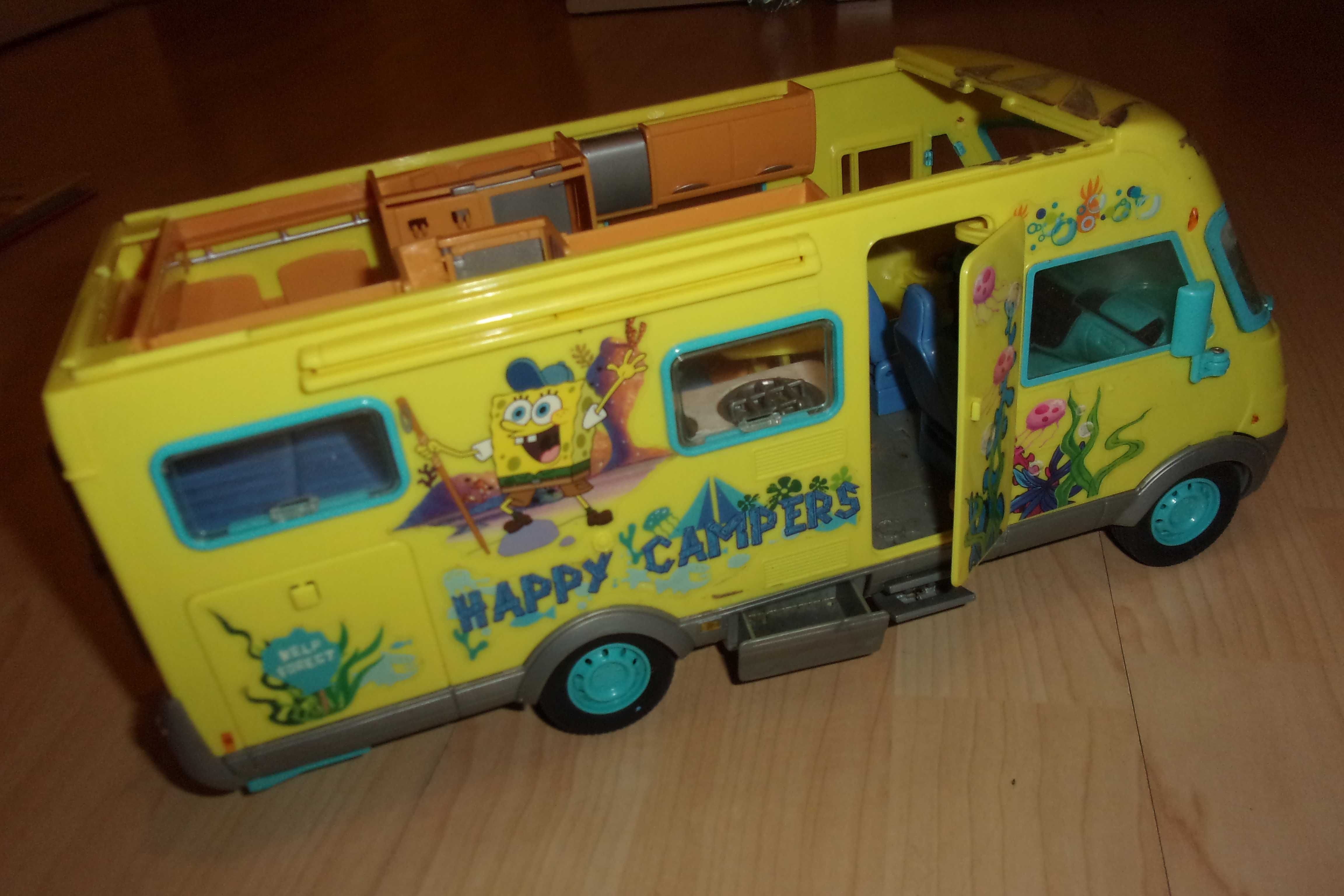 spongebob happy campers pojazd kamper samochód Patryk Kanciastoporty