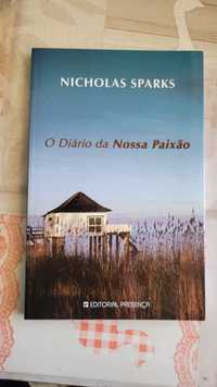 Livros Nicholas Sparks "Diário da Nossa Paixão" e "Melodia do adeus"