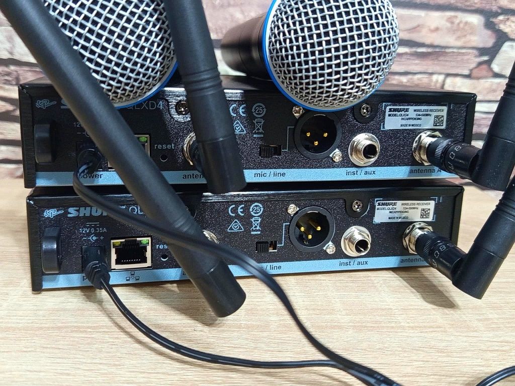 Mikrofon SHURE QLXD4 dla DJa konferansjera zespołu jak nowy