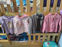 Bluzy rozpinane roz.122 - zestaw 4szt.