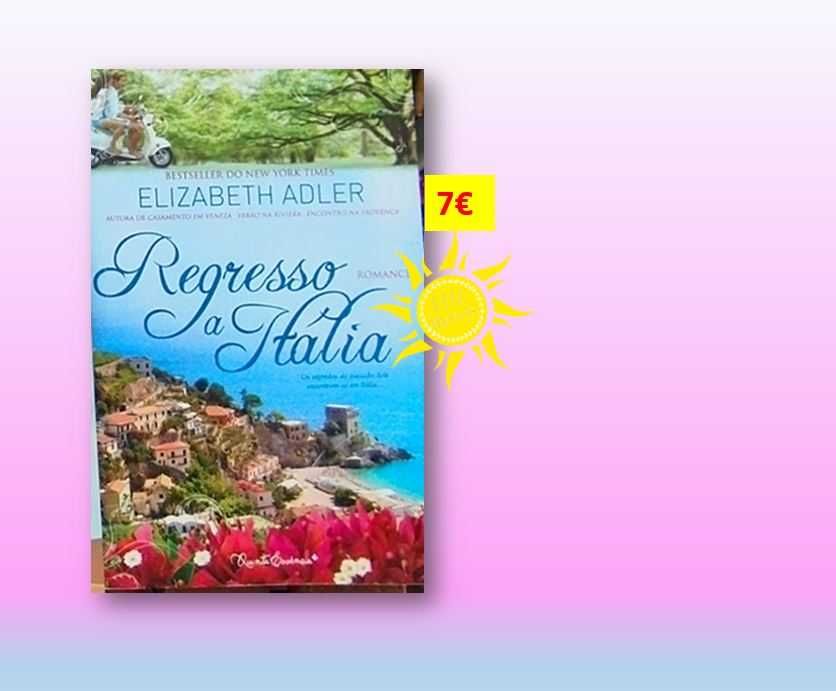 Livro Romance - "O Regresso a Itália" de ELIZABETH ADLER