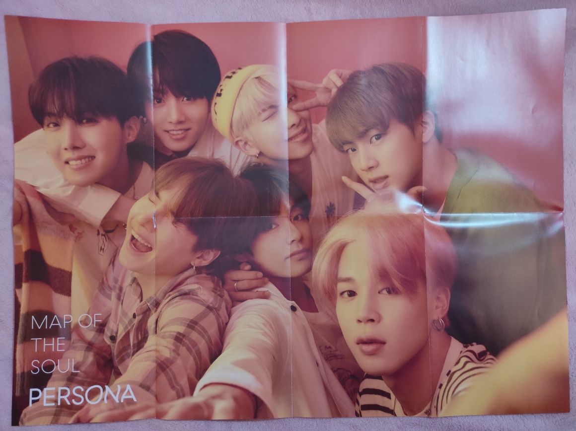 BTS album MOTS: Persona ver 1 photocard V + GRATIS plakat z preorderu