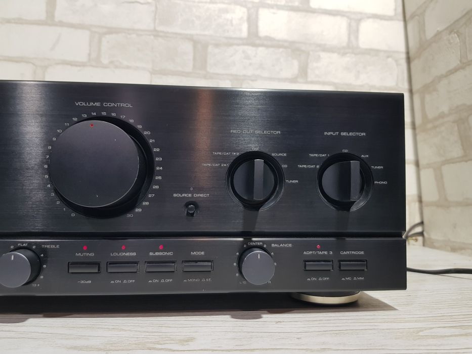16 кг! Hi-Fi Стерео підсилювач KENWOOD KA-7020, *2x175 Вт, б/у з Німеч