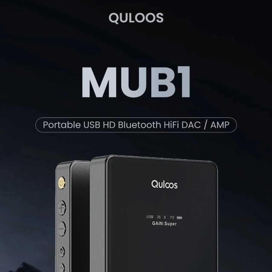 ⇒ QULOOS MUB1 - портативный ЦАП DAC AMP усилитель на CS43131, 1100 мВт
