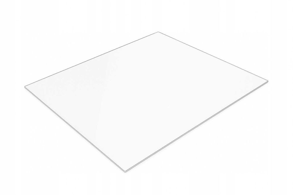 szyba hartowana pod piec kominek podstawa ochronna 80x60 biała