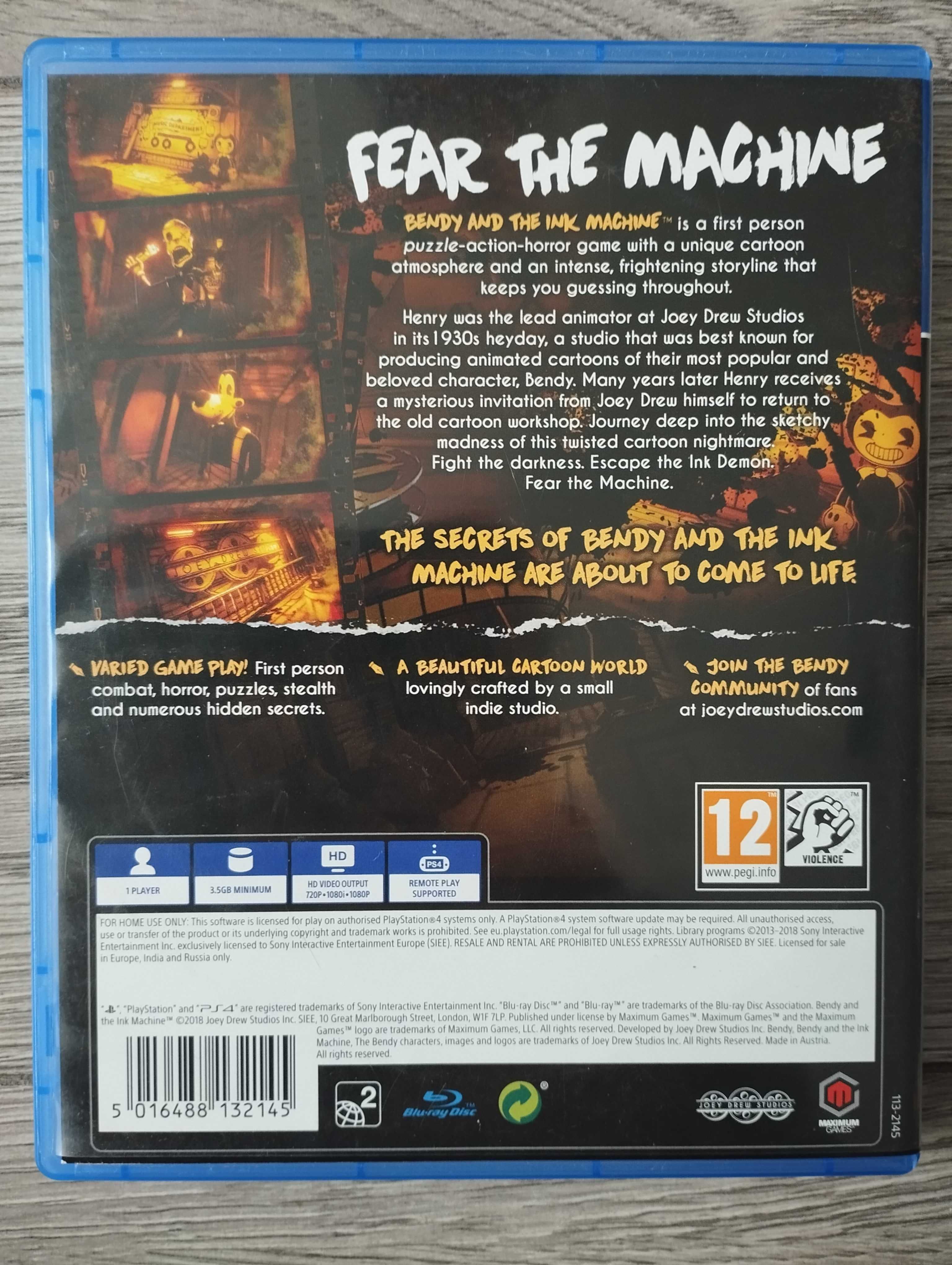 Gra Bendy And The Ink Machine PS4/PS5 Playstation