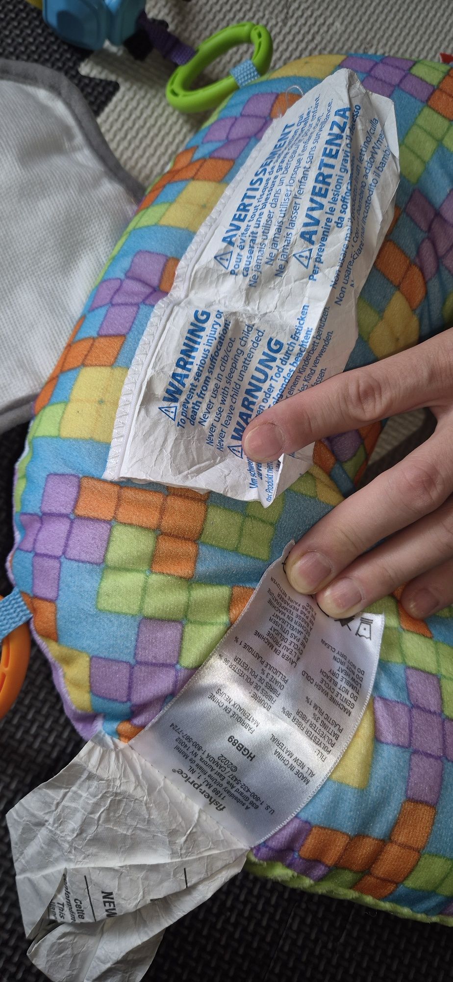 Poduszka edukacyjna dla niemowląt