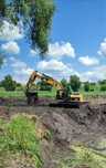 Послуги екскаватора CAT 323DL, болотохід. Слані