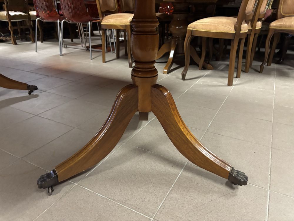 Stylowy Angielski Zestaw Stół 353 cm + 12 Krzeseł fotelików meble styl