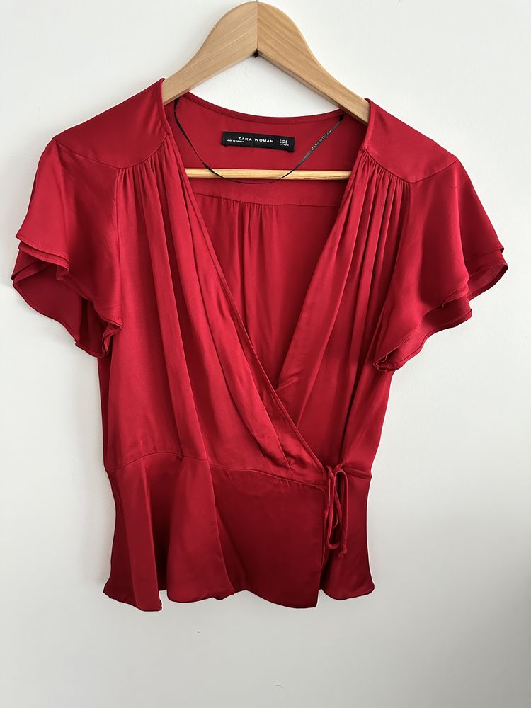 Camisa vermelha manga curta