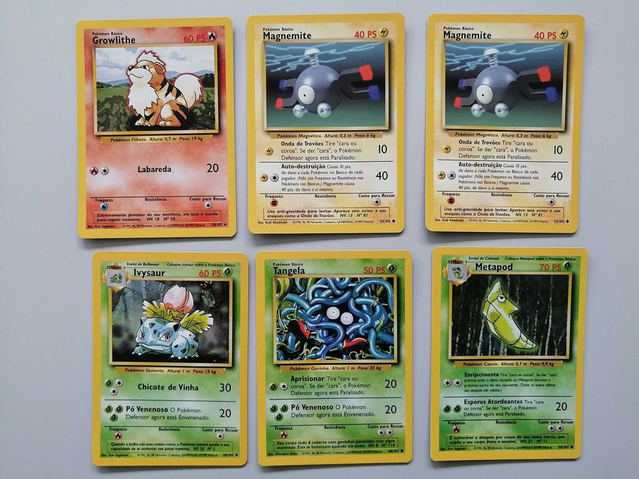 34 Cartas Pokemon