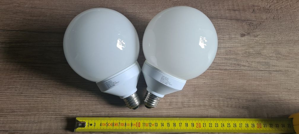 Żarówka energooszczędna  25w kula 12cm średnicy, 2 szt, E27