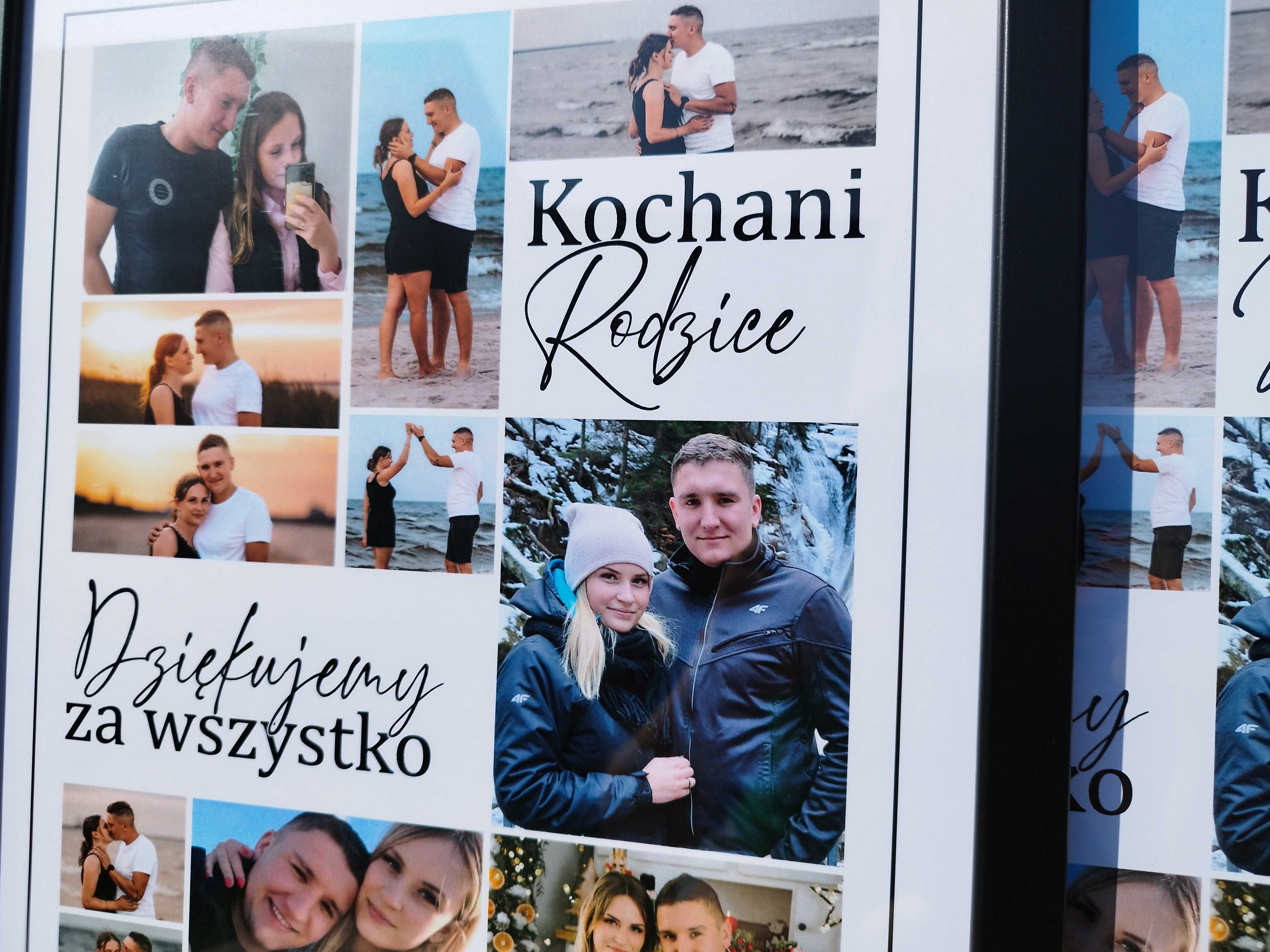 Podziękowanie dla rodziców Podziękowania Prezent na ślub Plakat