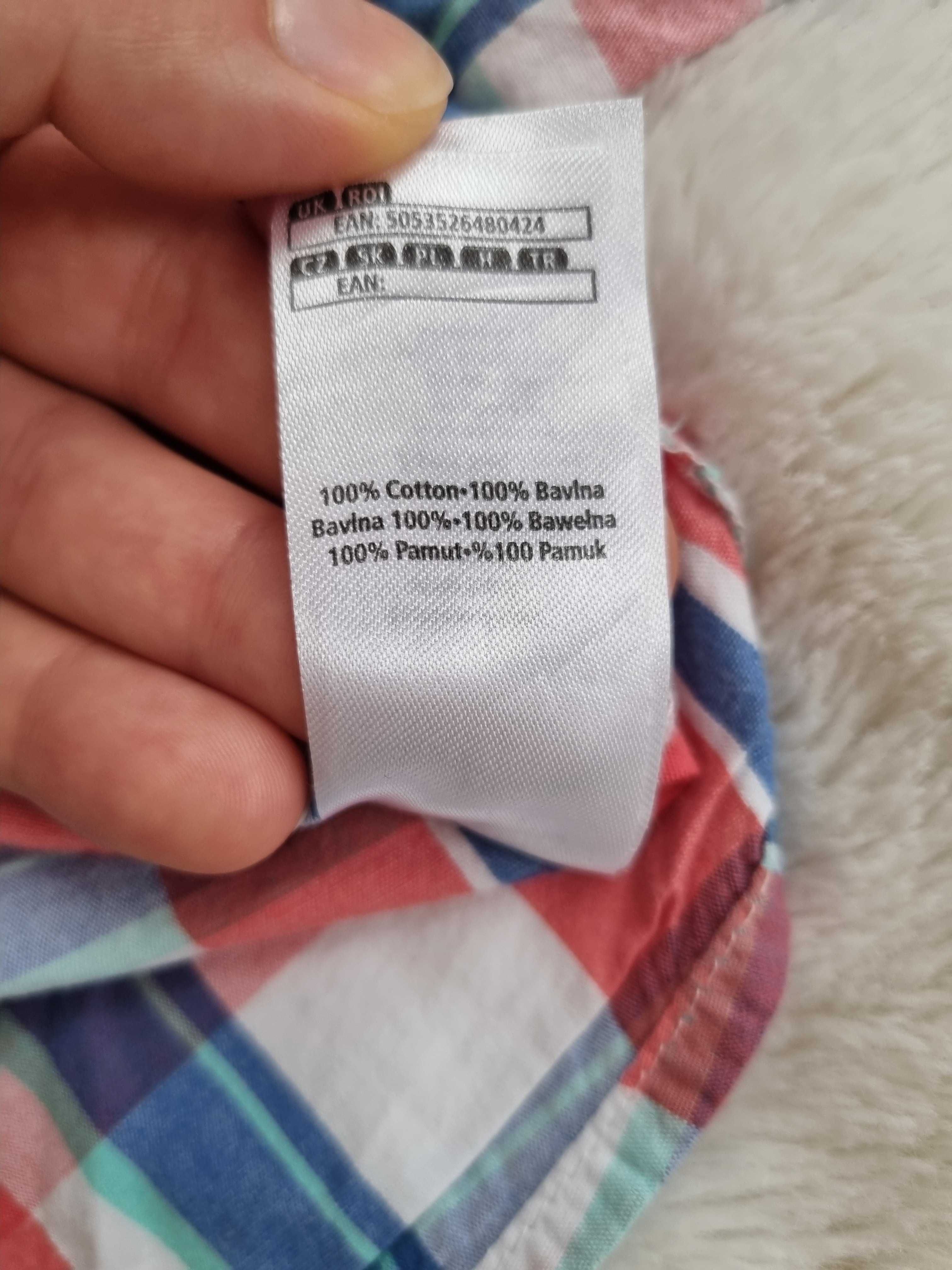 Bawełniana koszula w kratę dla chłopca