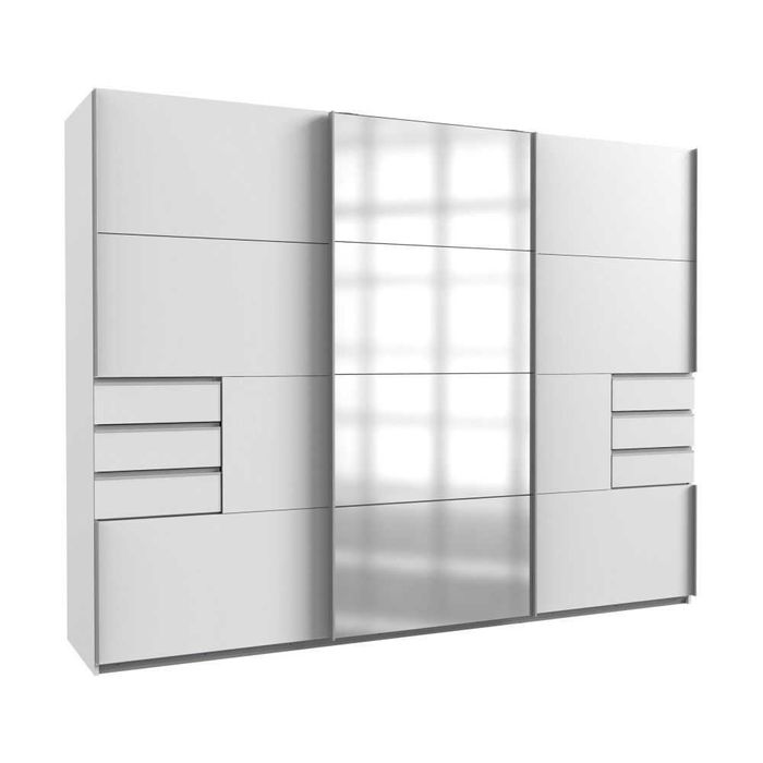 Szafa przesuwna biała z lustrem Niemieckiej firmy  DWA KOLORY PROMOCJA