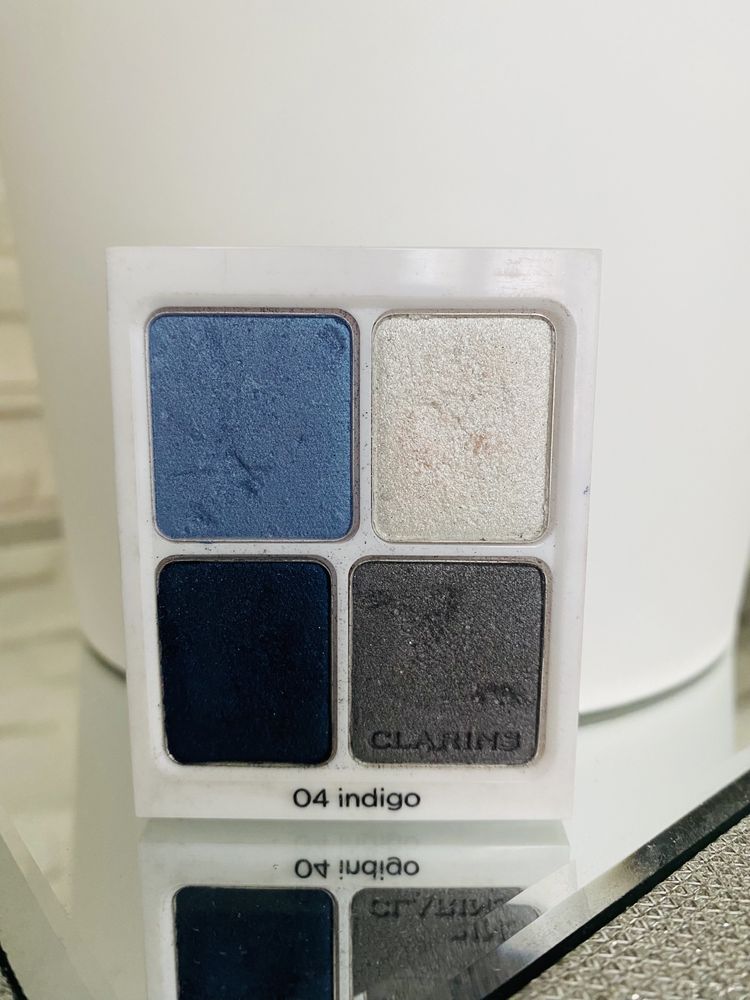 Clarins paleta cieni 04 indigo niebieska cienie cień do oczu