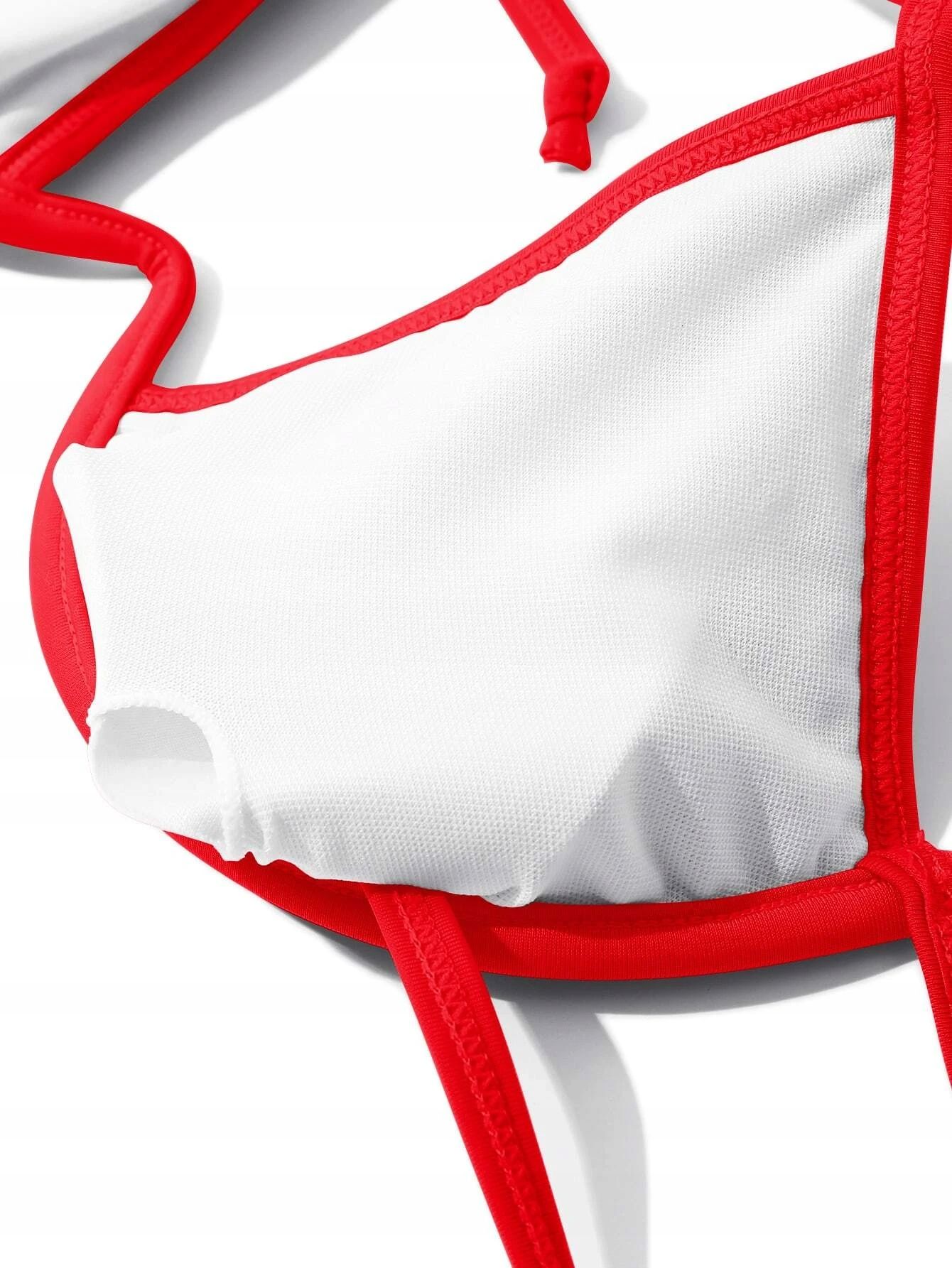 Strój Kąpielowy Bikini Strukturalne Halter L 40