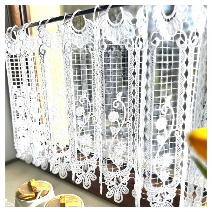 Zazdrostka Gipiura Biała Firanka Do Pokoju Do Kuchni Na Wymiar 40 wys