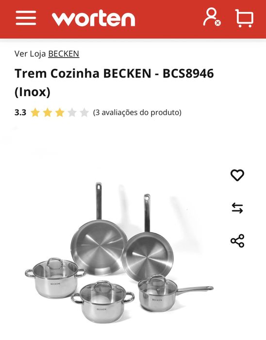 Conjunto panelas Becken - NOVAS