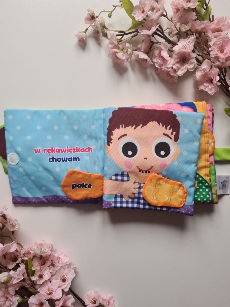 Książeczka sensoryczna odkrywam części ciała Jolly Baby 6mcy