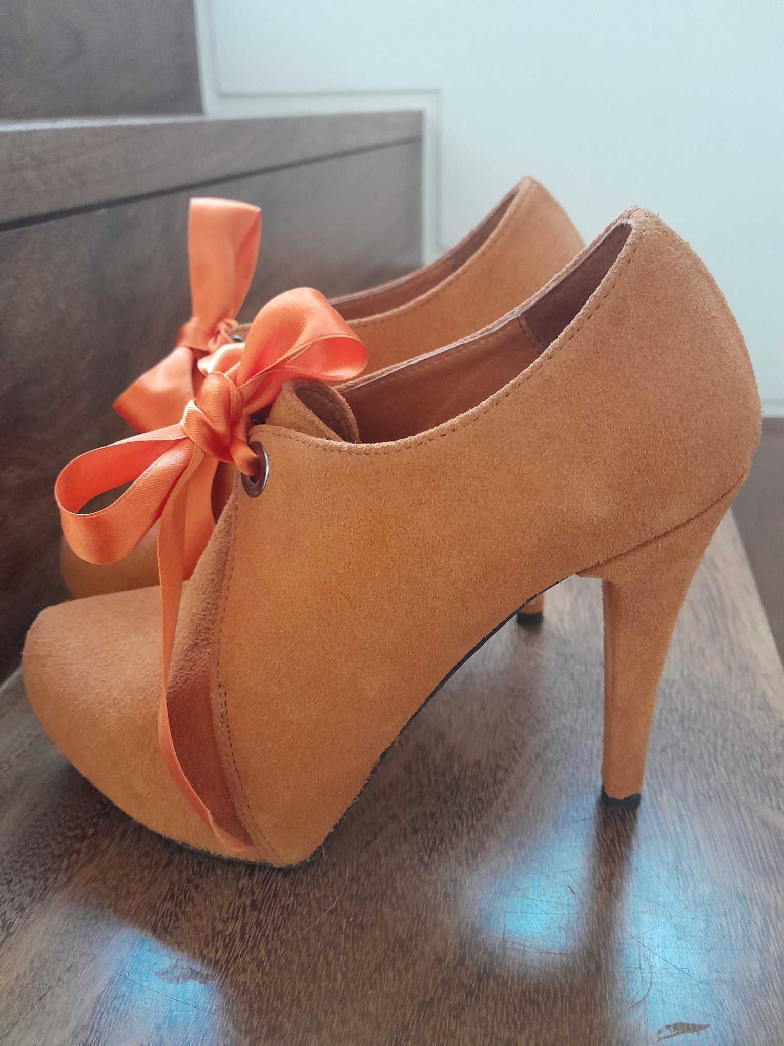 Botins Salto alto LARANJA