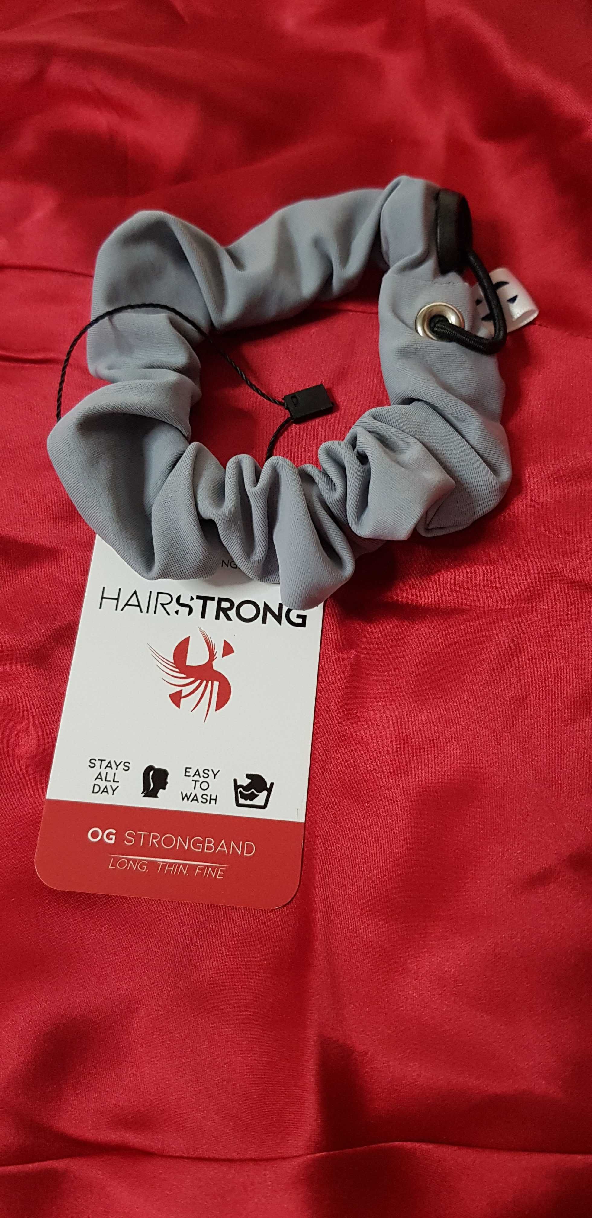 Nowa Strongband sportowa scrunchie original szara grey gumka do włosów