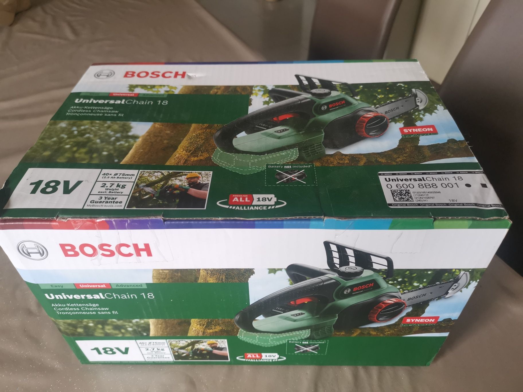 Bosch nowa piła akumulatorowa Universal Chain 18V