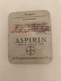 Stare Pudełko, puszka po Aspirynie Bayer