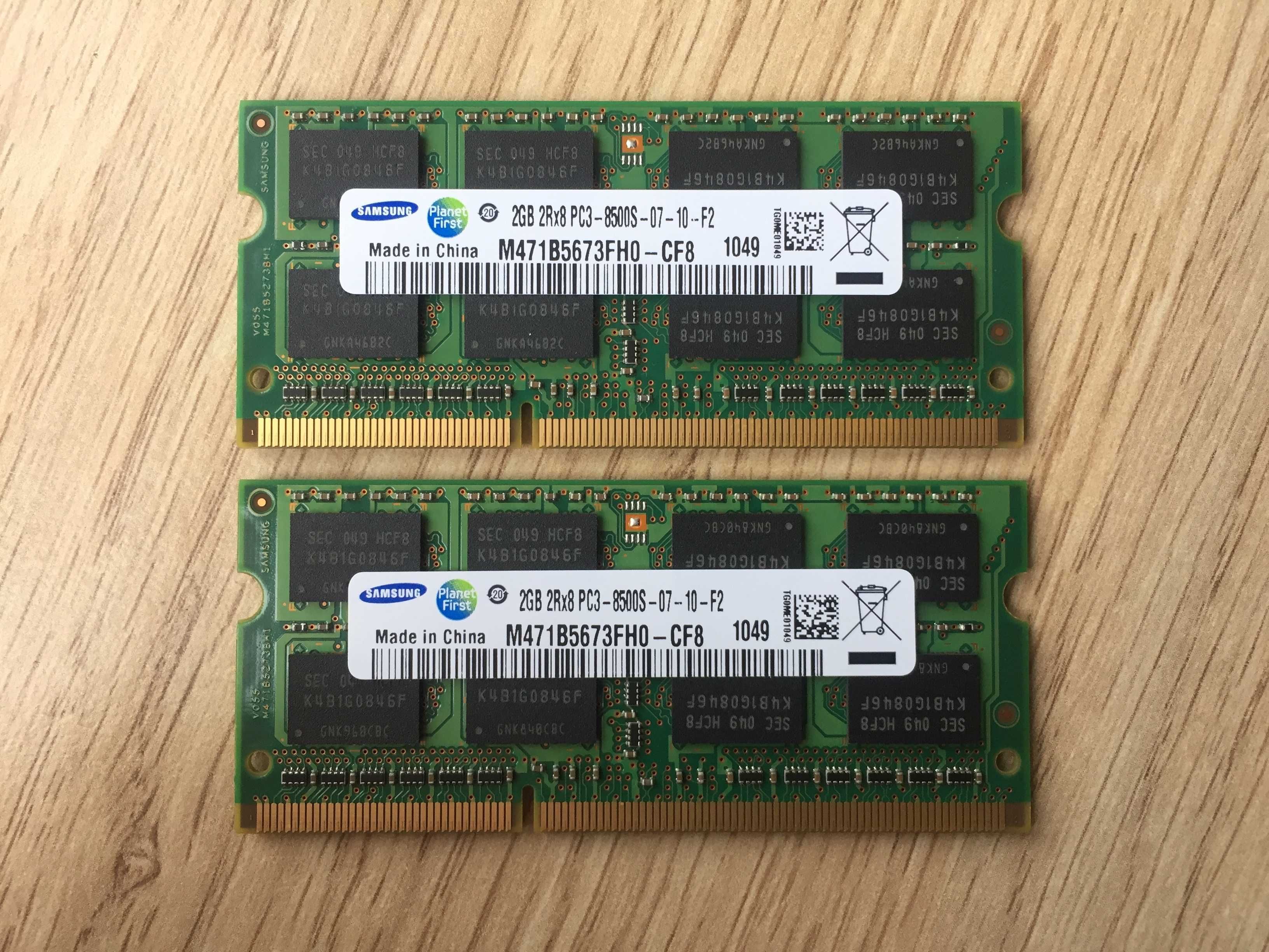 SoDIMM DDR3 2GB 1066MHz Samsung (M471B5673FH0-CF8)