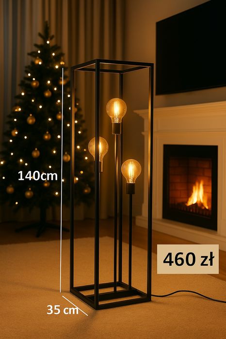 Lampa stojąca w stylu loft