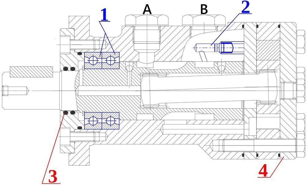 Silnik Hydrauliczny BMR SMR OMP 400 cm3 ALSG2 GR2 [4178]
