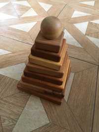 Piramida naturalna kwadratowa wooden story